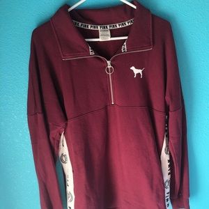 VS PINK long half zip Sweatshirt